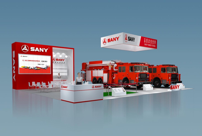 汽車展覽會設計展位搭建案例